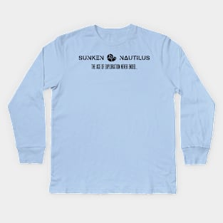 Sunken Nautilus (Colour) Kids Long Sleeve T-Shirt